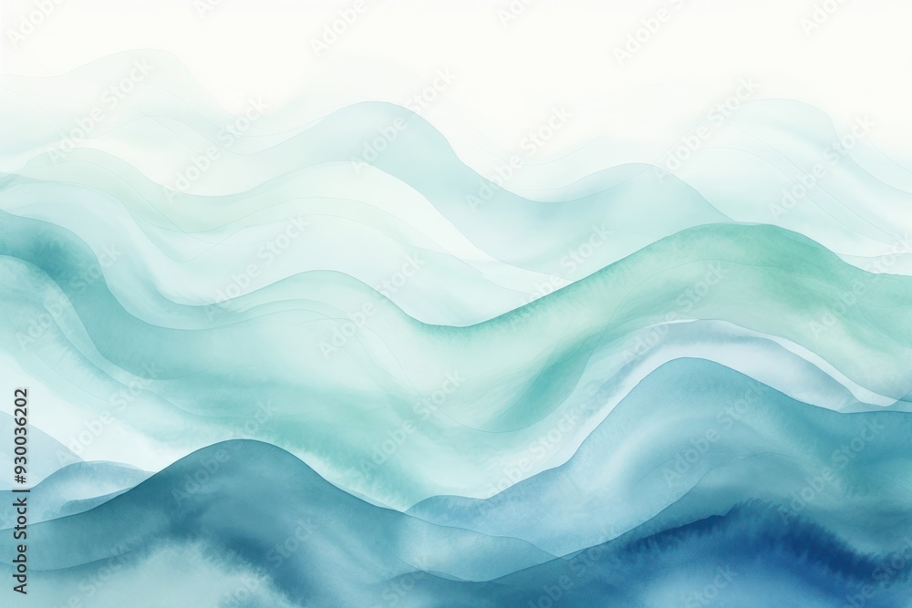 Fototapeta premium Turquoise and blue backgrounds turquoise nature.