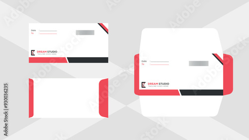 Modern & Creative Envelope Print Ready Design Template.
