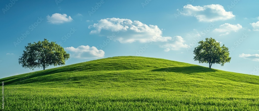 Obraz premium A serene green hill 