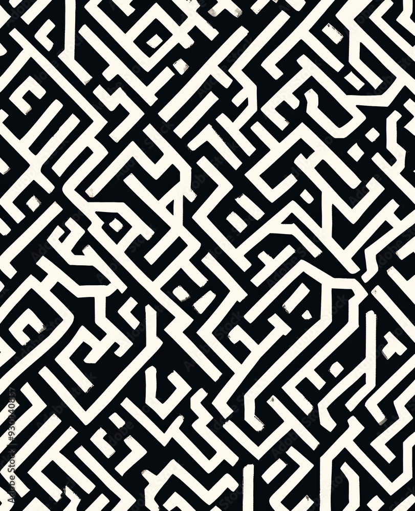 Abstract Maze Pattern. Abstract Maze Pattern.