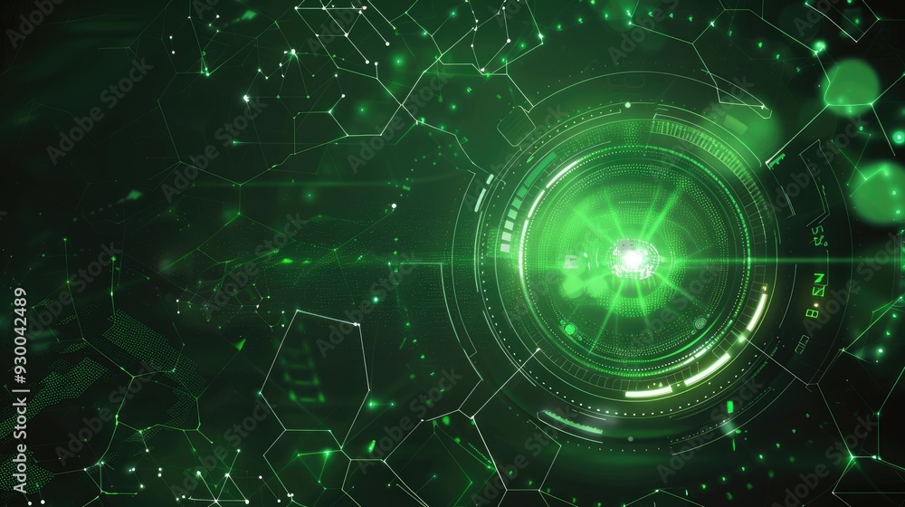 Abstract Green Tech Background Abstract Green Tech Background