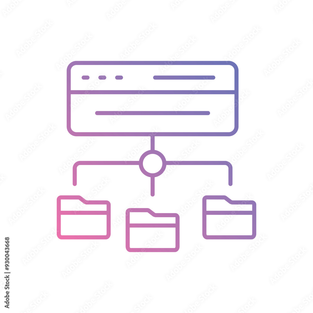 Data Flow icon vector stock illustration Data Flow icon vector stock illustration