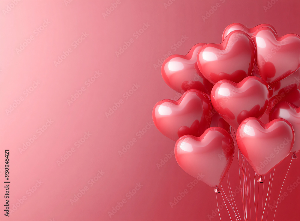 Red Heart Balloons. Red Heart Balloons.