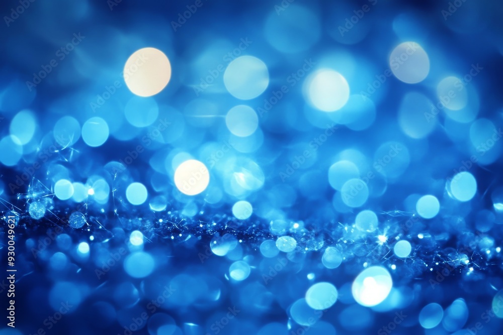 Abstract Blue Bokeh Background Abstract Blue Bokeh Background