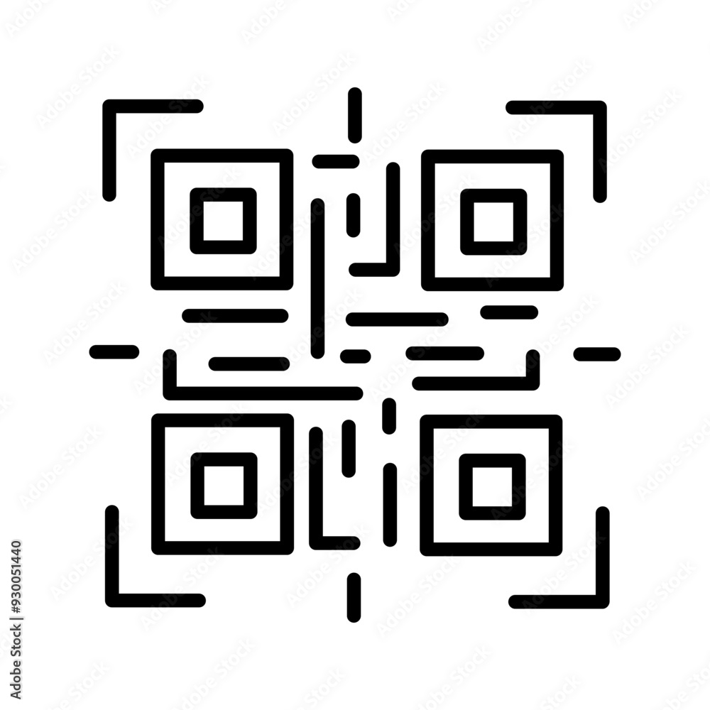 QR Code Reader Vector Icon QR Code Reader Vector Icon