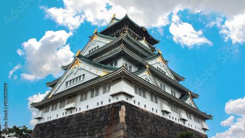 Osaka, the main building of Osaka Castle.