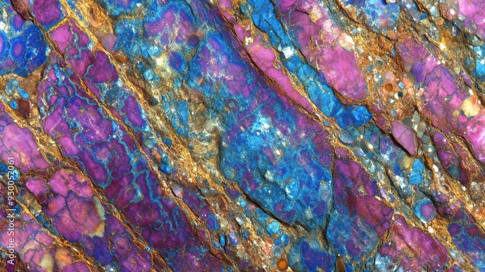 Vibrant rainbow-hued stone texture Vibrant rainbow-hued stone texture