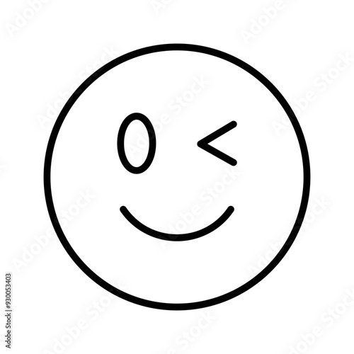 Winking Face Vector Icon