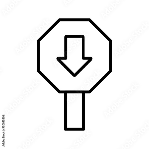 Down Arrow Vector Icon