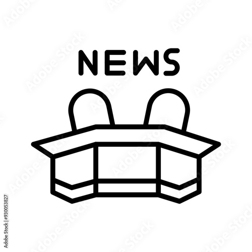 Newsroom Vector Icon
