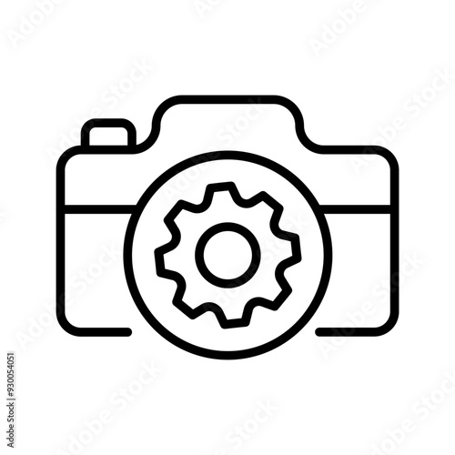 Camera Settings Vector Icon