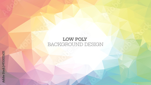 colorful low poly background design