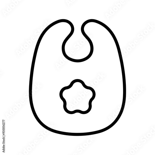 Cute Bibs Vector Icon