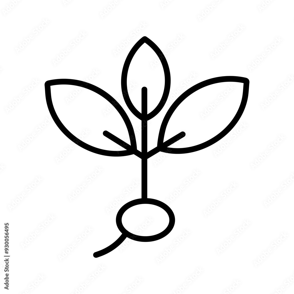 Seedling Vector Icon