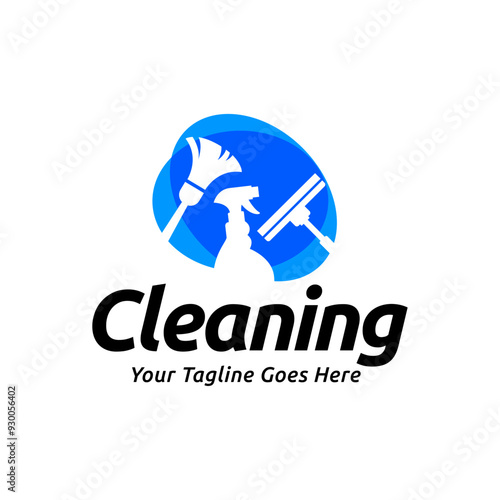 House cleaning service logo design. House cleaning products vector design.