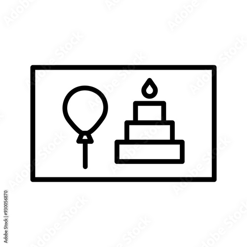 Birthday Banner Vector Icon