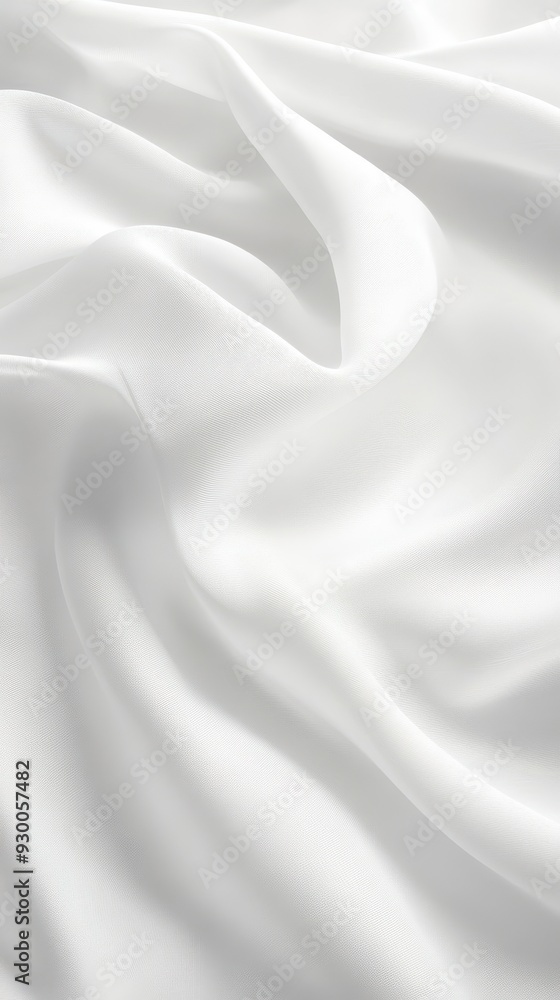 Obraz premium A white fabric with a wave pattern
