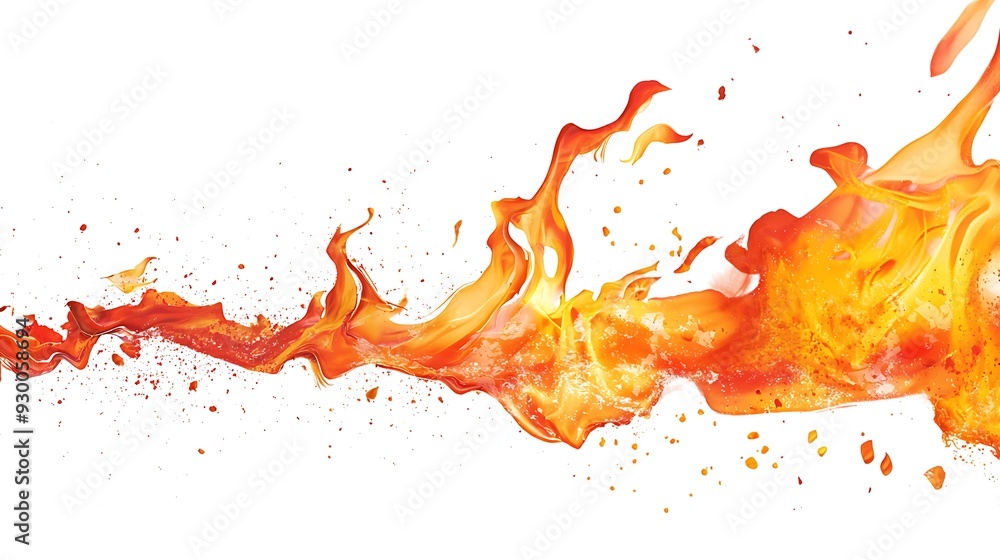 mockup sticker, fire, graffiti on white background isolated mockup sticker, fire, graffiti on white background isolated