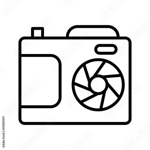 Camera Lenses Vector Icon