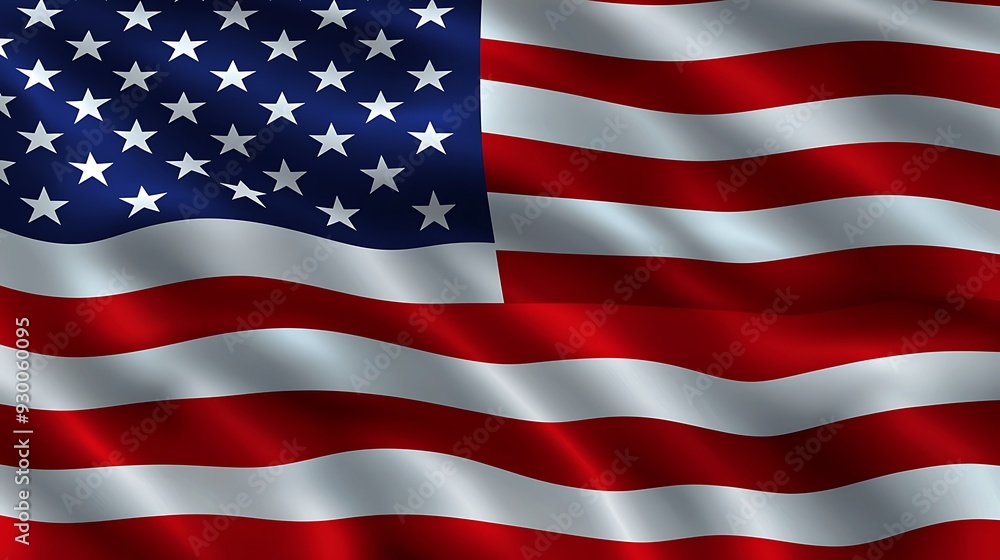 Naklejka premium American flag. Memorial background. Happy 4th of July of Independent day for holiday celebrations. background. For USA Labor day celebration. With Happy Labor Day Weekend text