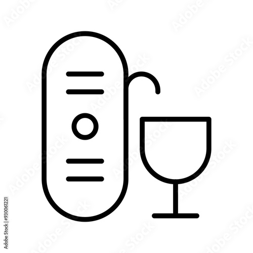 Wine Aerator Vector Icon