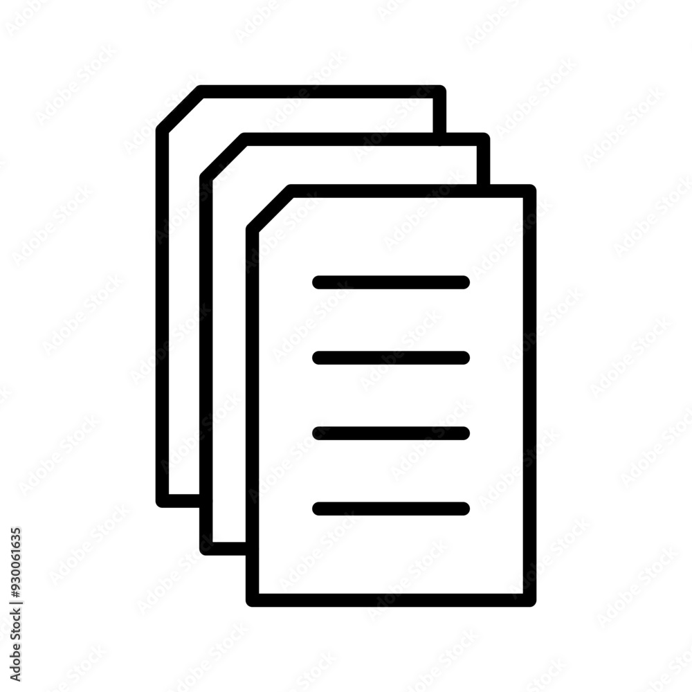 News Archive Vector Icon News Archive Vector Icon