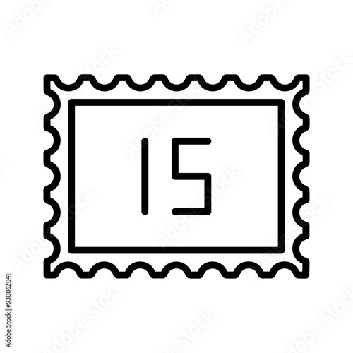 Postage Due Vector Icon
