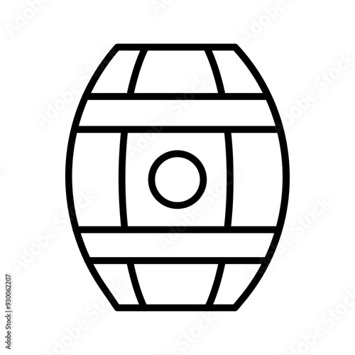 Wine Barrels Vector Icon