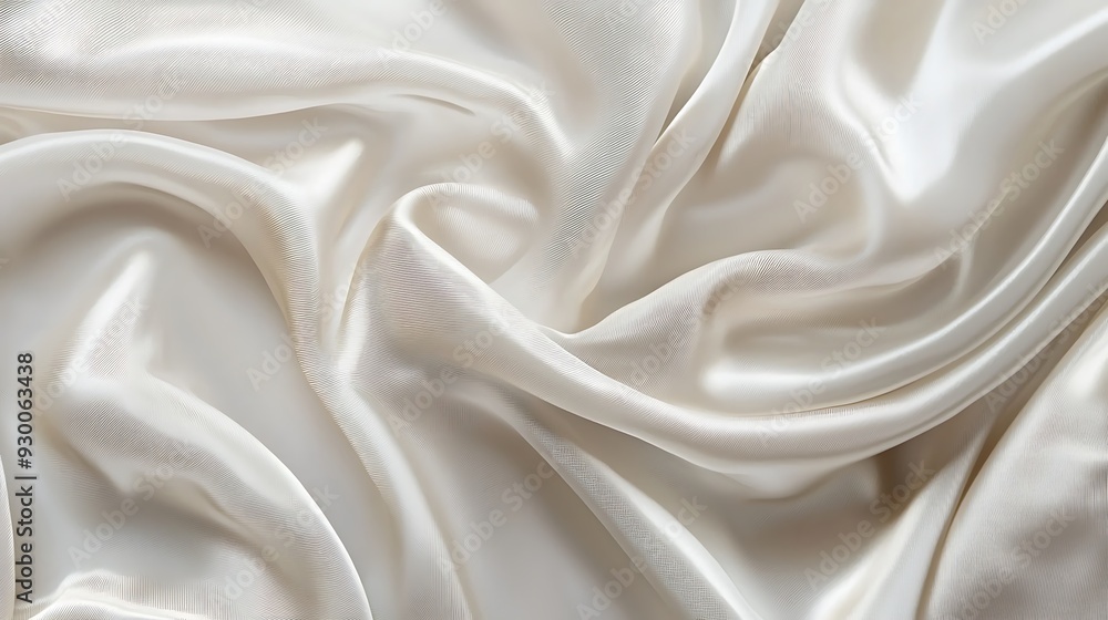 Abstract white and Taupe silk fabric, weave of cotton or linen satin fabric lies texture background. Abstract white and Taupe silk fabric, weave of cotton or linen satin fabric lies texture background.