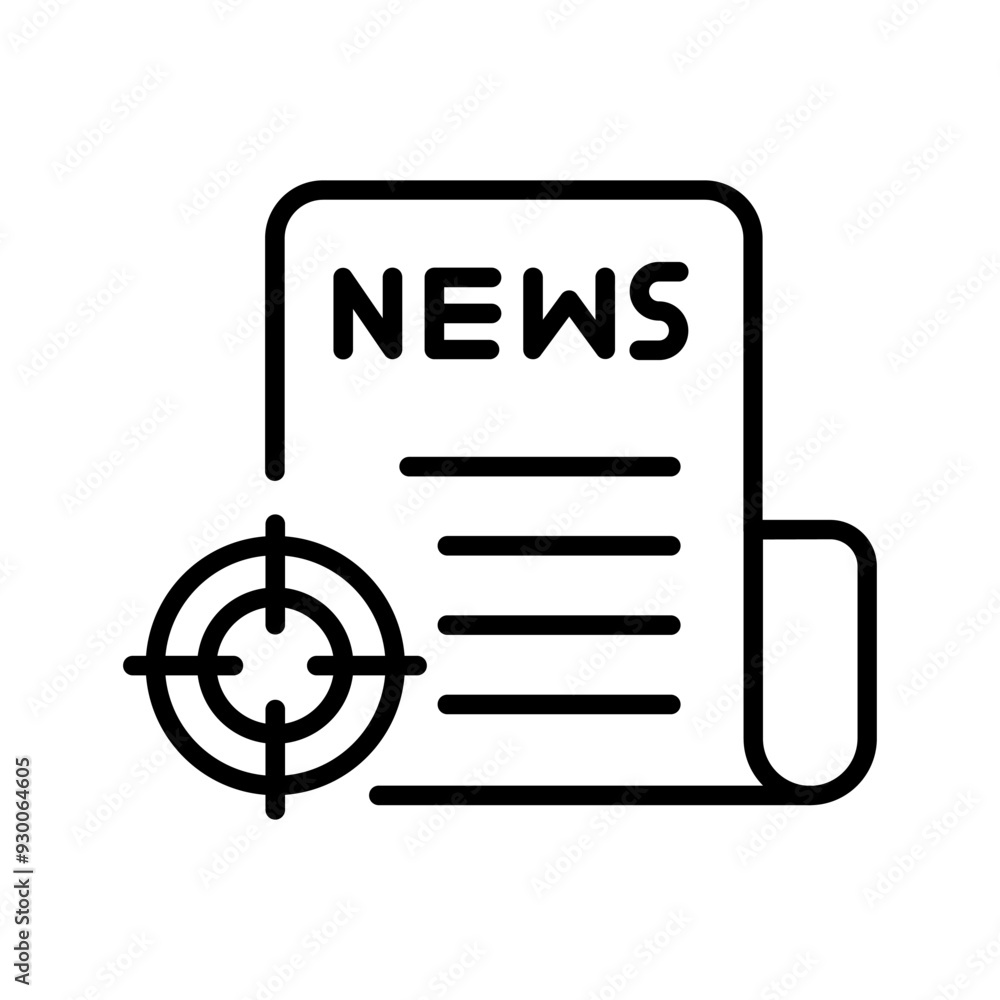 News Scoop Vector Icon