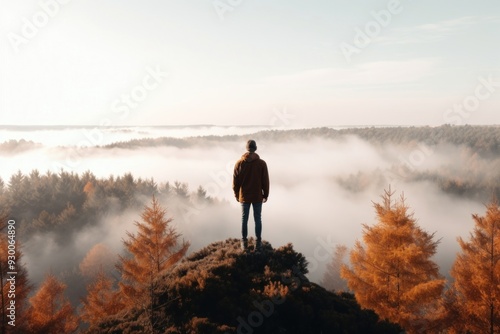 Forest fog landscape adventure.