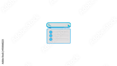 Search Bar Icon Set Vector Design on White Background.