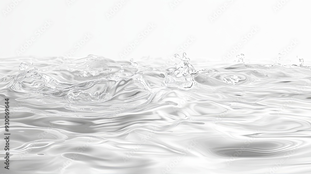 Serene White Water Tranquility. Nature and Water Ripple Abstract Serene White Water Tranquility. Nature and Water Ripple Abstract