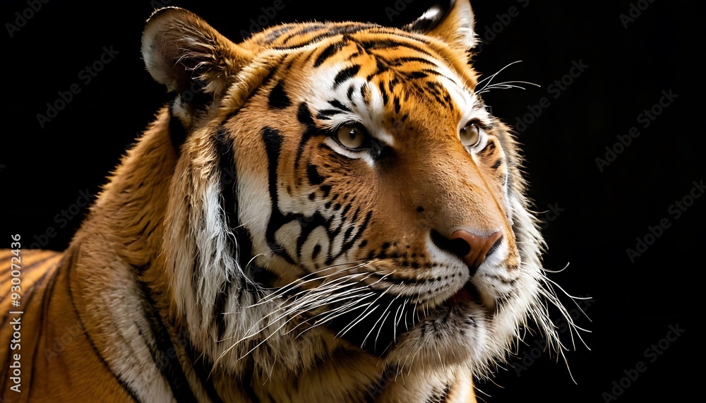Fototapeta premium wild female bengal tiger or panthera tigris fine art portrait walking head on or territory stroll in summer season morning9