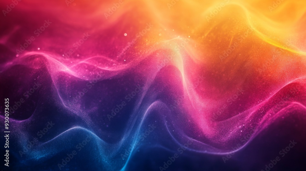 Fototapeta premium abstract background, 3d, pink purple smoke, fog, transparent wave, glow on black background, gradient