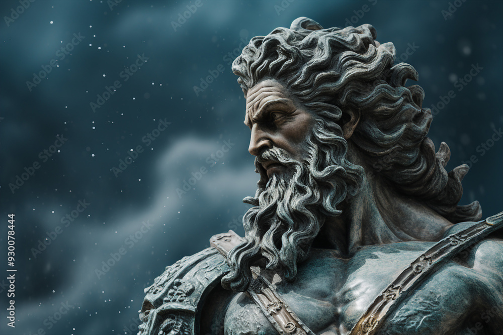 Fototapeta premium Ancient god hero mythology generative AI image