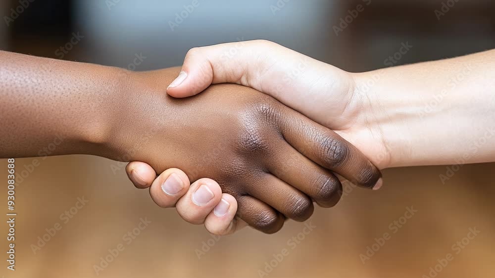 Two hands coming together in a handshake symbolize friendship and cooperation across cultures. Two hands coming together in a handshake symbolize friendship and cooperation across cultures.