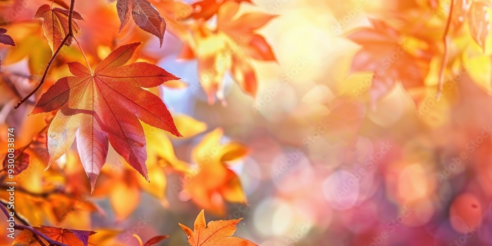 Vibrant autumn leaves create a stunning backdrop of color, capturing the essence of the fall season in a beautiful bokeh setting. Vibrant autumn leaves create a stunning backdrop of color, capturing the essence of the fall season in a beautiful bokeh setting.