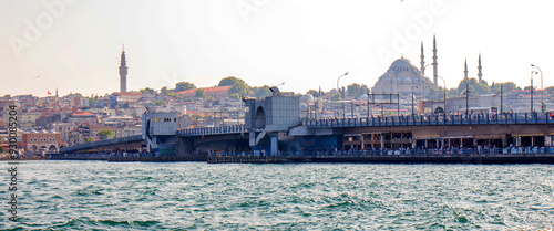 Photography Galata, karakoy bridge and cityscape  old city of istanbul