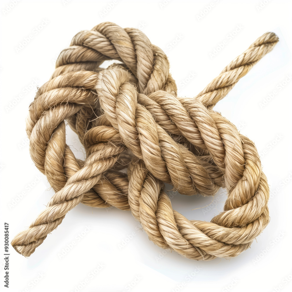 Knot with a rope-like texture Knot with a rope-like texture