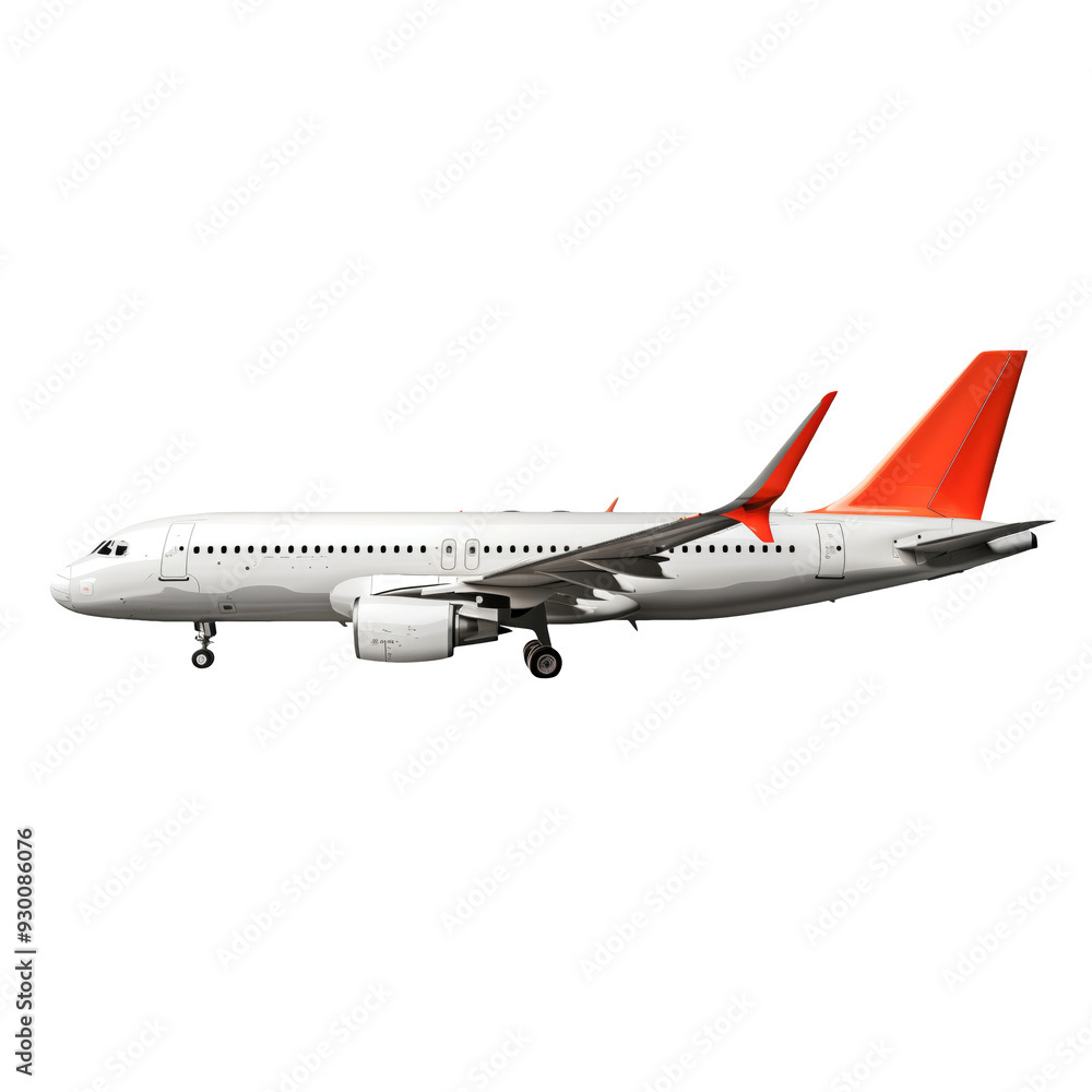 Obraz premium Free aeroplane in transparent background