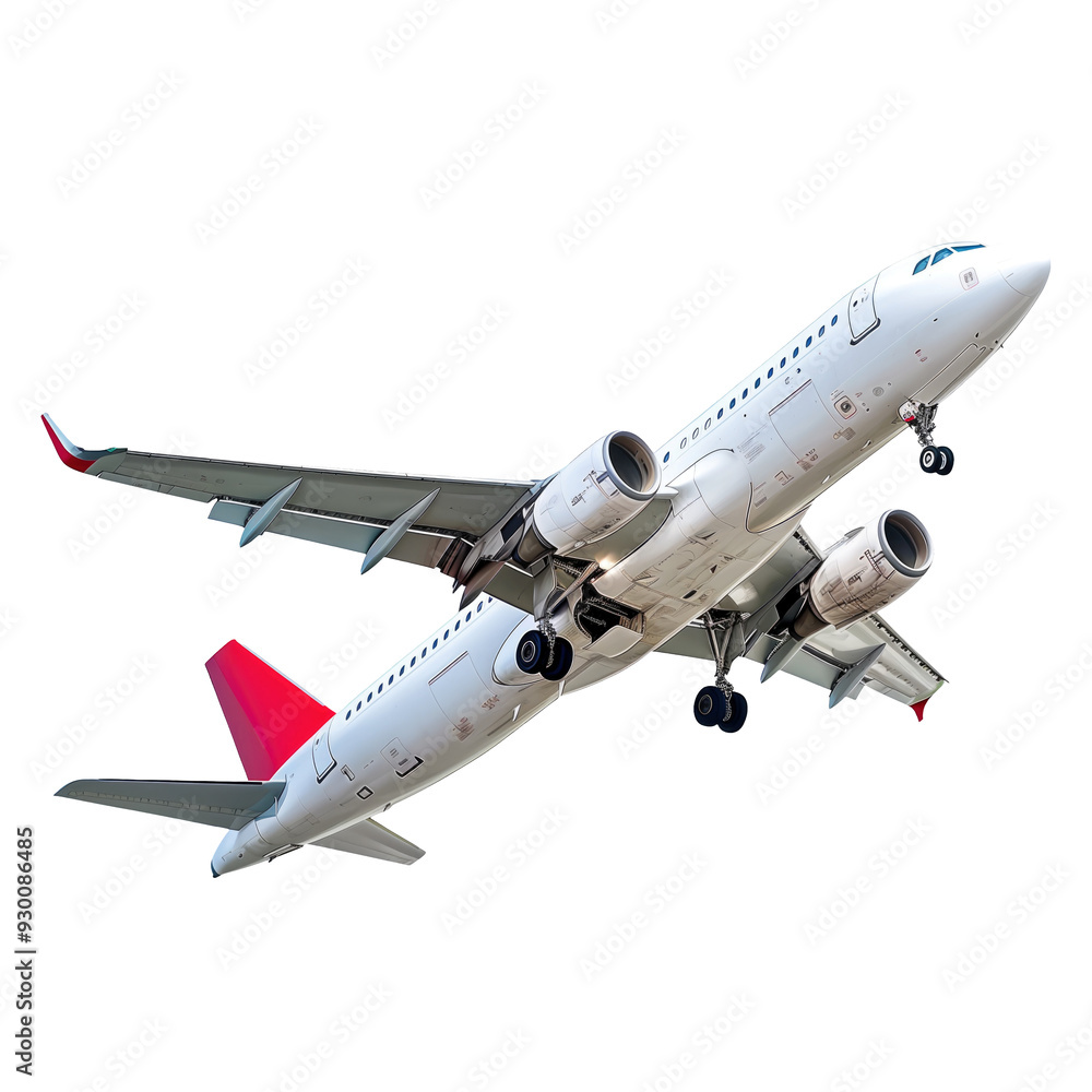 Obraz premium Free aeroplane in transparent background