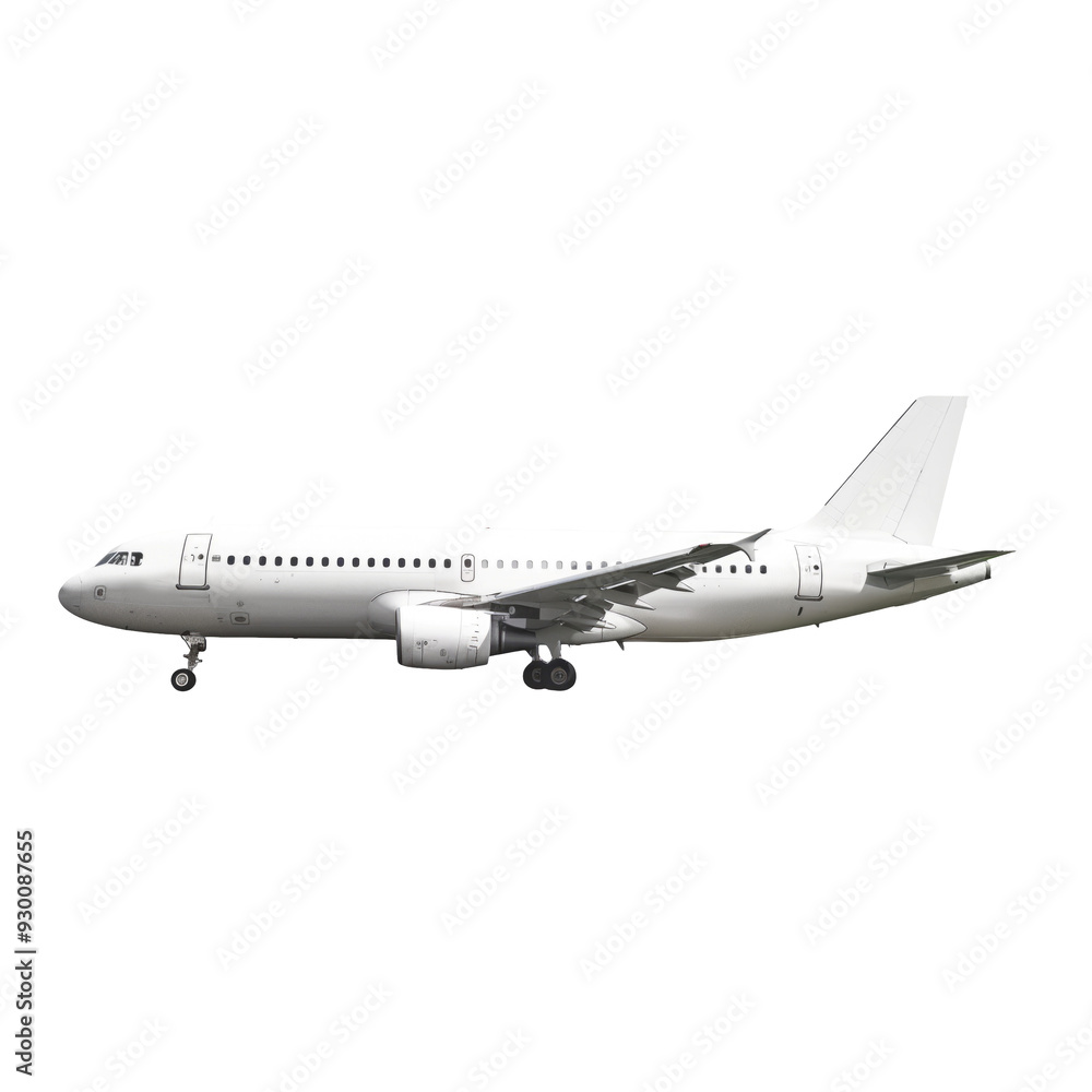 Fototapeta premium Free aeroplane in transparent background