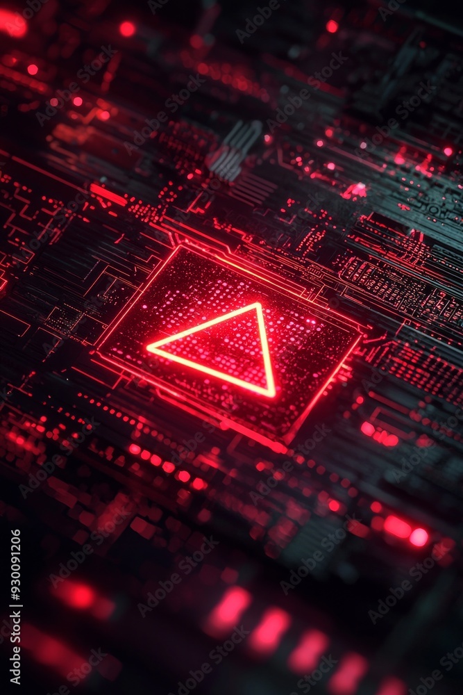 A red warning icon flashing on a computer screen, surrounded by a faint glow, representing an urgent security alert in a digital environment. A red warning icon flashing on a computer screen, surrounded by a faint glow, representing an urgent security alert in a digital environment.
