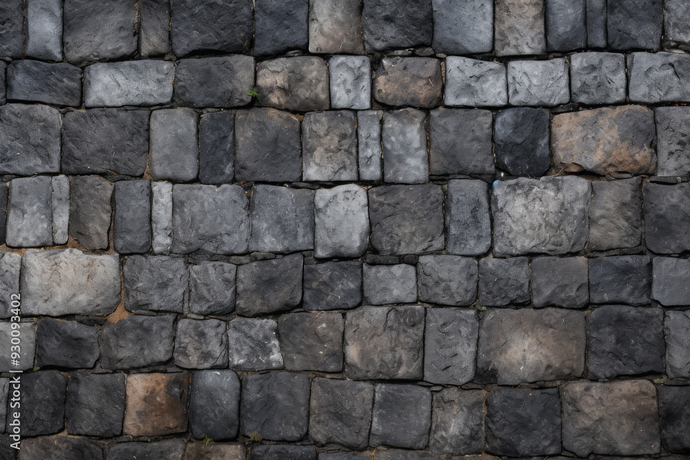 Processed collage of old european cobble stone pavement texture. Background for banner Processed collage of old european cobble stone pavement texture. Background for banner