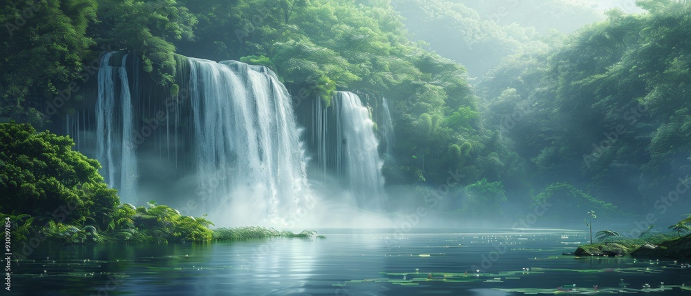 Fototapeta premium Mystical River Landscape