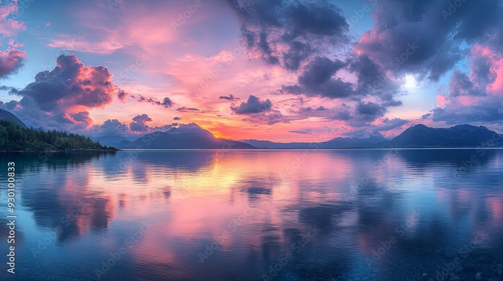 Tranquil Waters. Serene bay landscape Tranquil Waters. Serene bay landscape