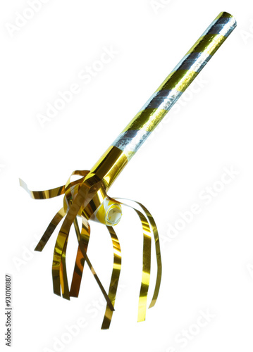 Yellow and silver noisemaker