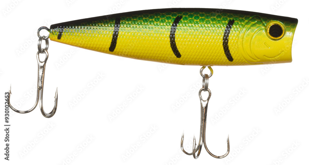 Large artificial bait used by anglers on the water's surface Large artificial bait used by anglers on the water's surface