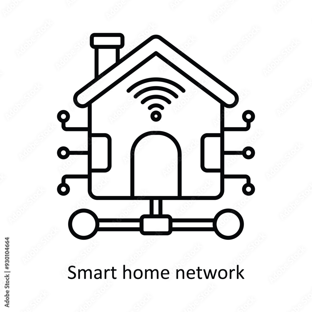 Art & Illustration Smart home network vector filled outline Icon Design illustration. Smart Home and Technology Symbol on White background EPS 10 File Art & Illustration Smart home network vector filled outline Icon Design illustration. Smart Home and Technology Symbol on White background EPS 10 File